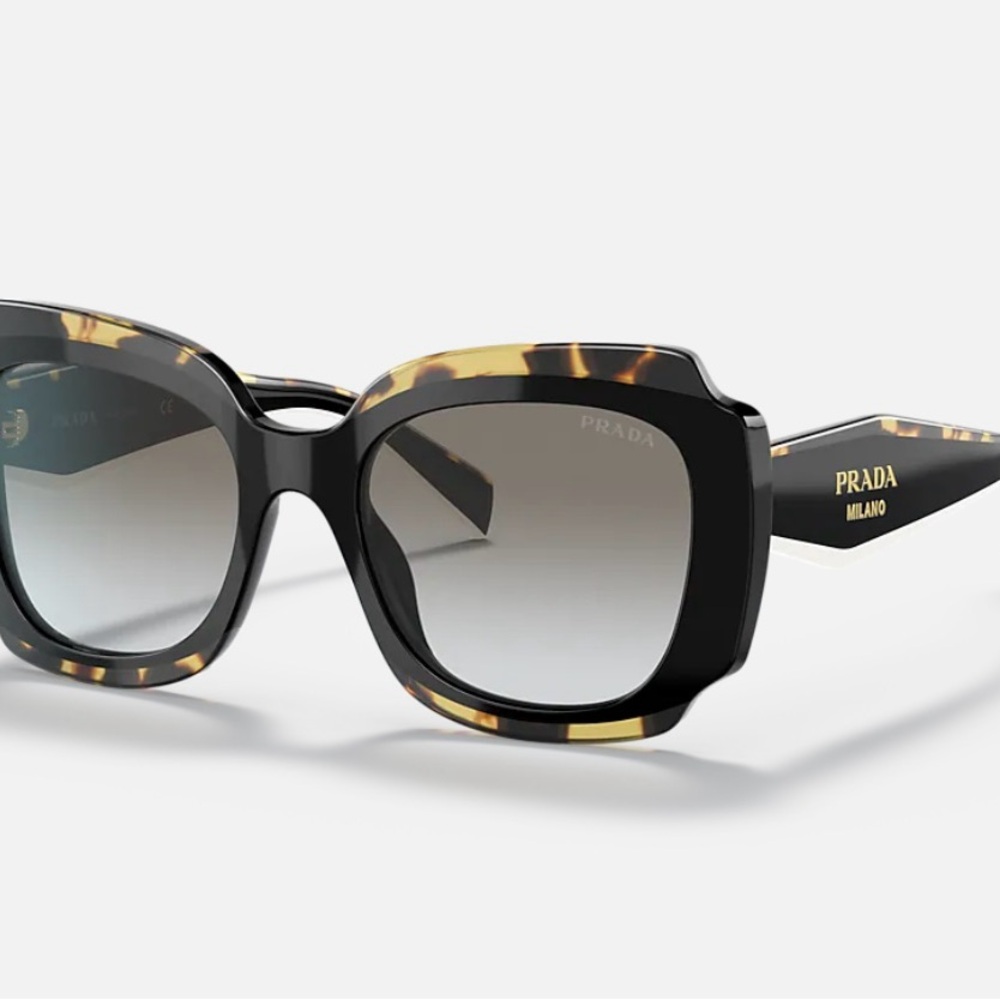 Prada Women's Black and Tortoise Sunglasses